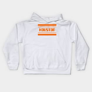 Houston Orange Stripes | Sports Team Kids Hoodie